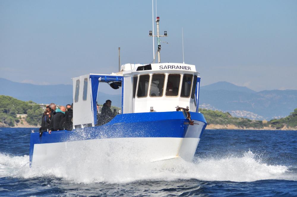 Pilote de bateau de plongée au commerce